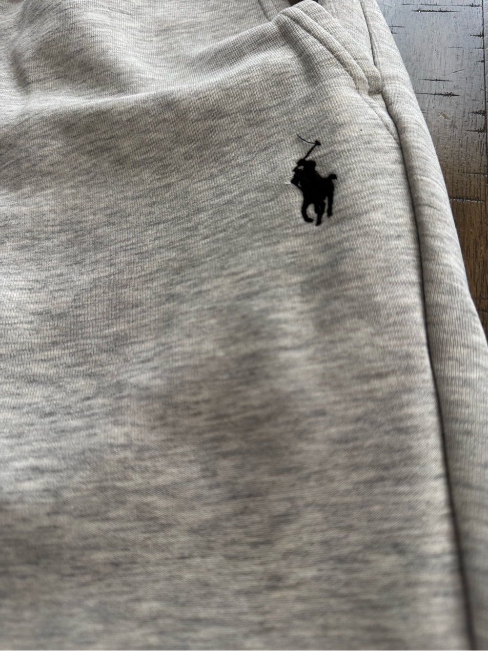 Polo by Ralph Lauren Heather Light Grey Drawstring Joggers - Picture 10 of 11